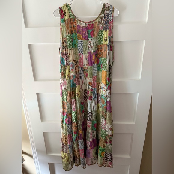 Sumac Design Colorful Patchwork Maxi Dress